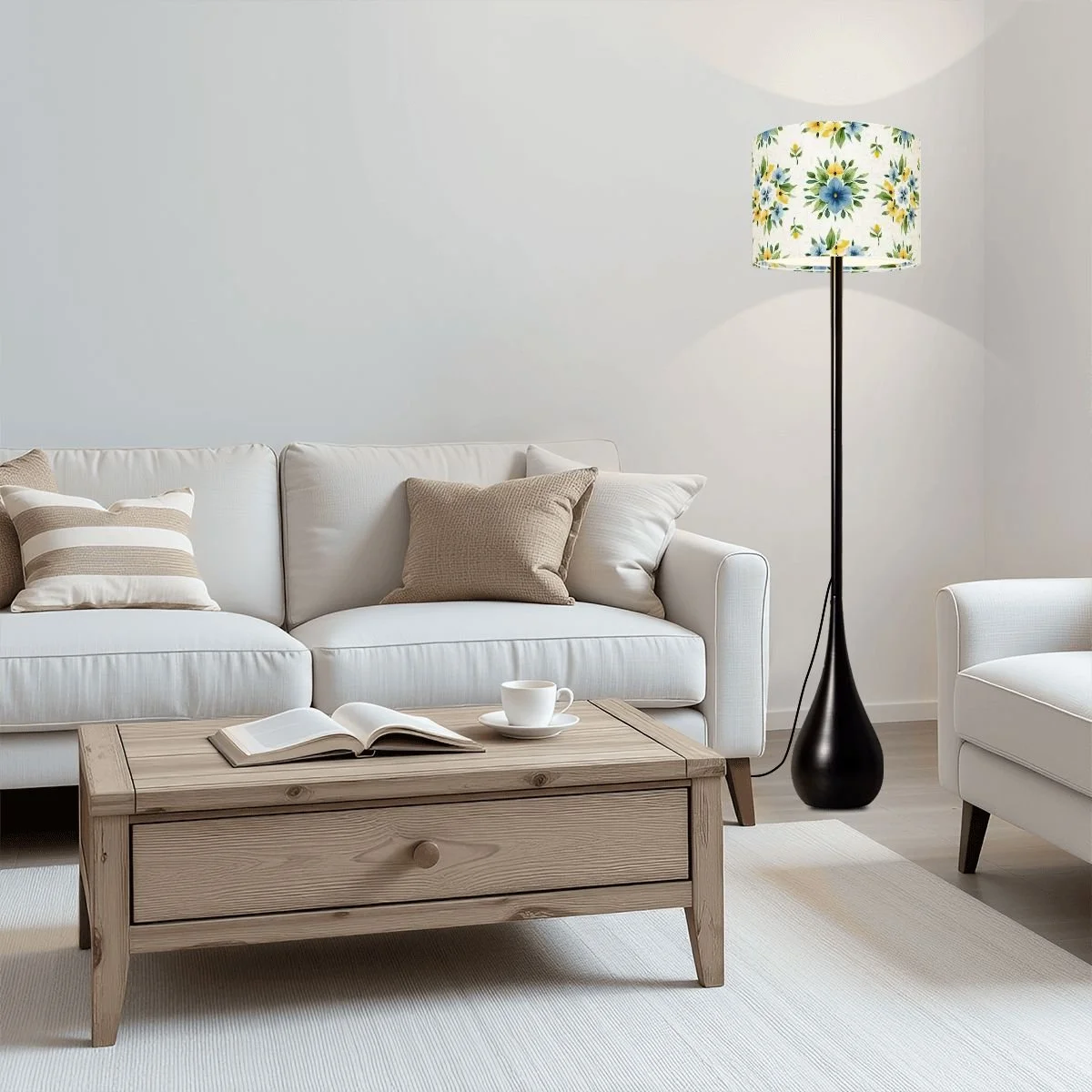 Whispers of Spring Teardrop Lamp with Remote Control