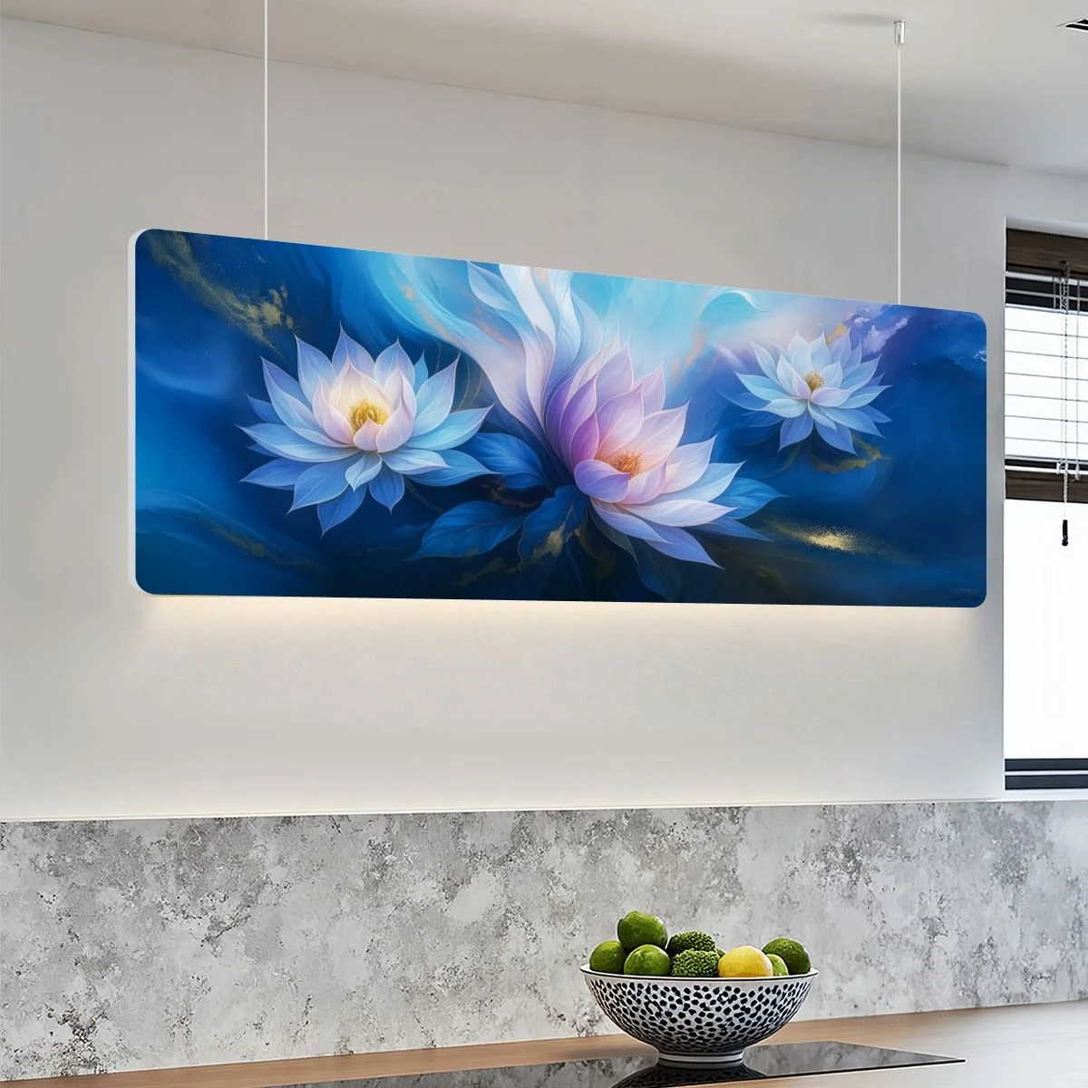 Celestial Blooms - Custom Sound Absorbing Ceiling Light