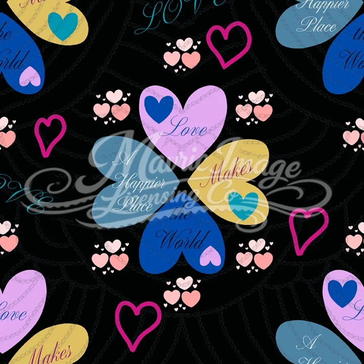 Hearts Repeat Pattern Digital Download Tile