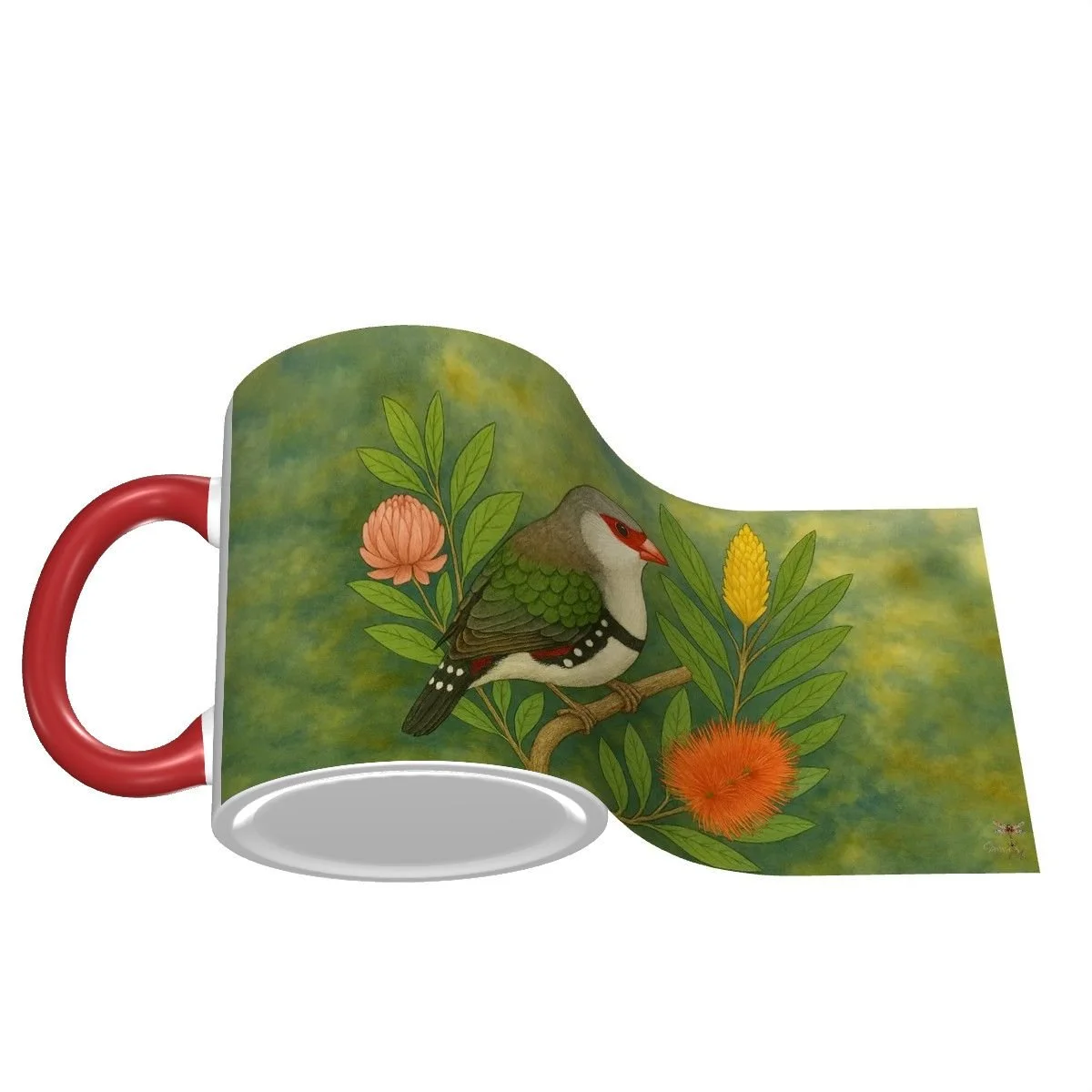 Diamond Firetale Bird 11 oz Mug