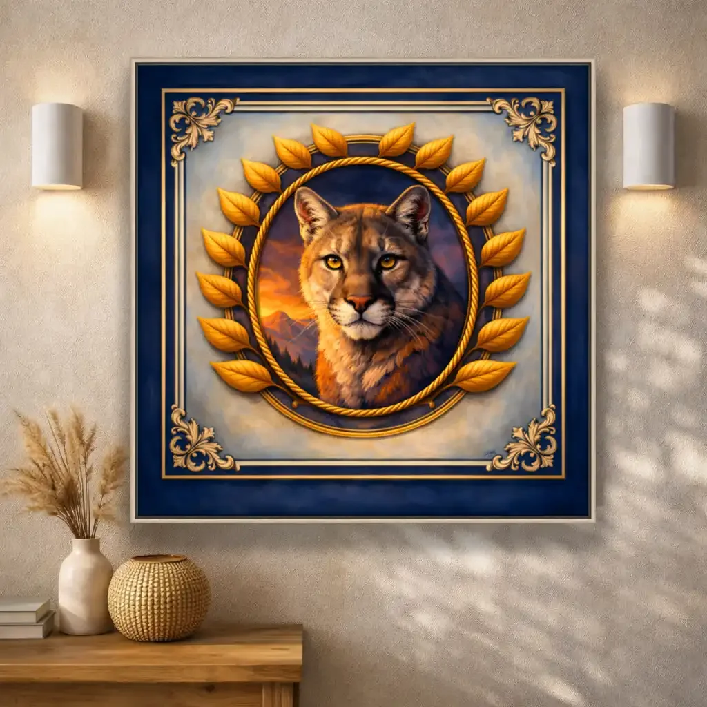 Regal Watcher of the Dusk Canvas Print/Float Frame