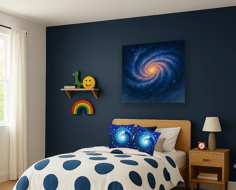 Galaxy Dreams Plush Throw Pillow Covers Set of 2