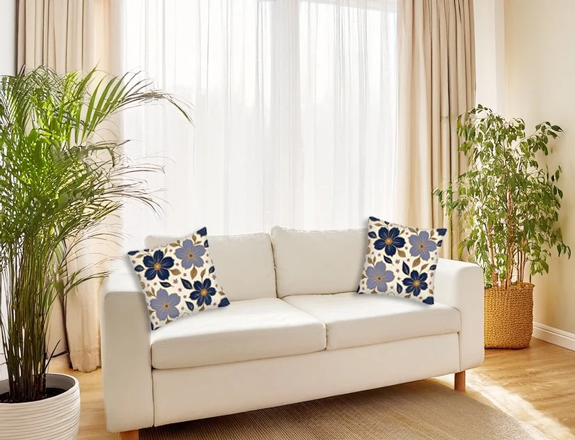 Whispers of Petal Shade Decorative Pillow Covers (Set of 2)