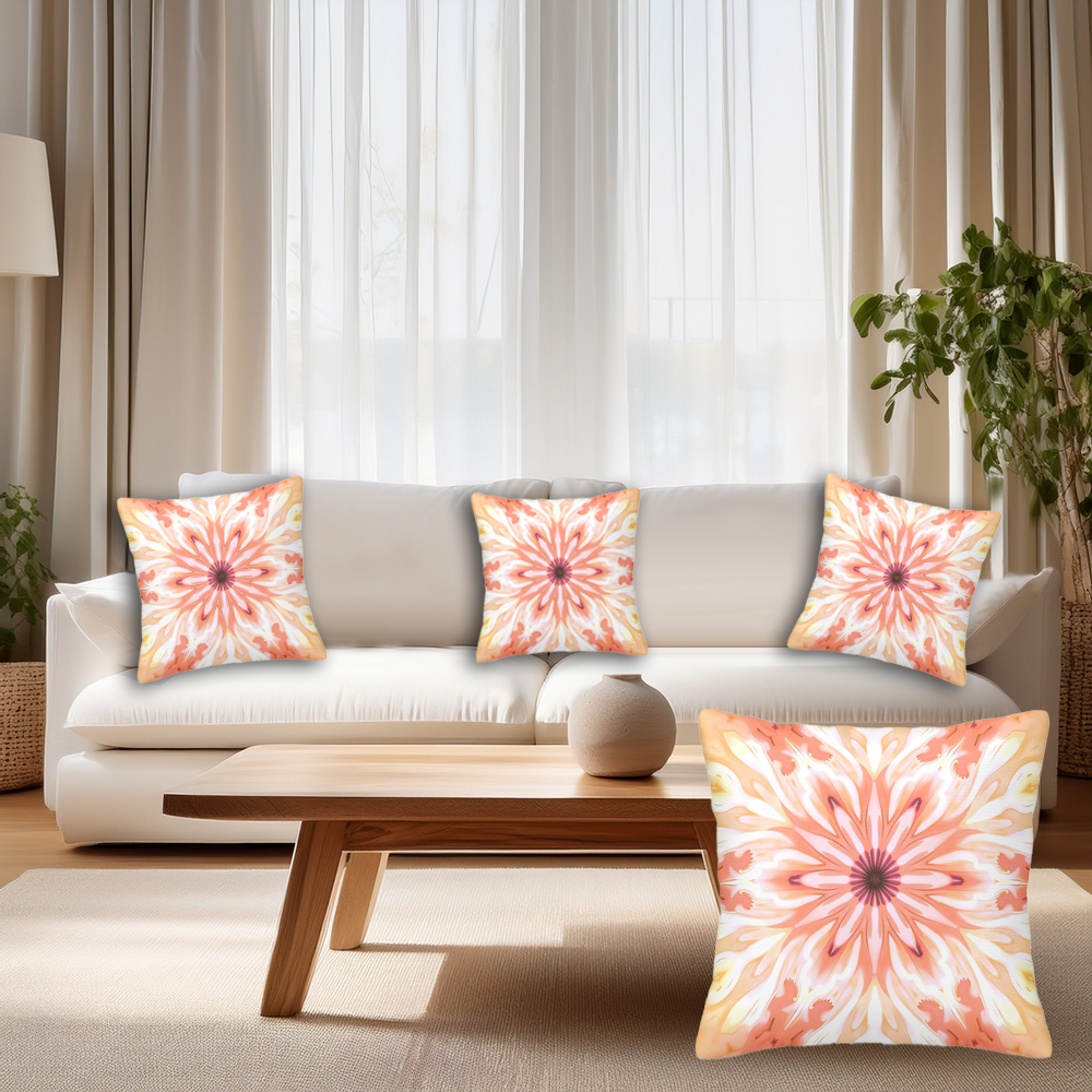 Star Pattern Throw Pillows Set of 4