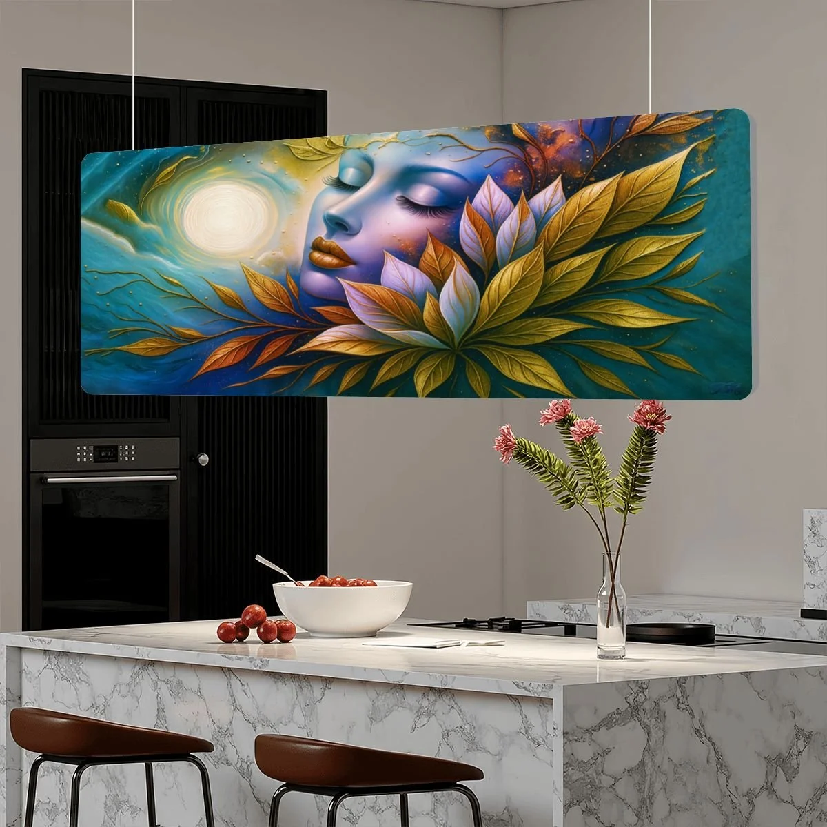 Ethereal Serenity- Custom Sound Absorbing Ceiling Light