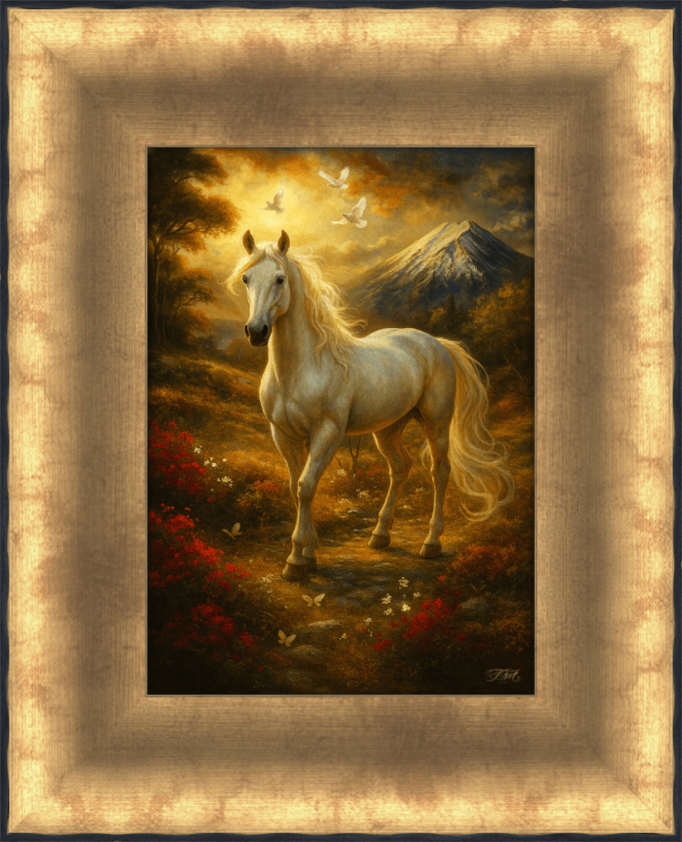 Sanctuary of the White Stallion Gold Frame 599G A4.png