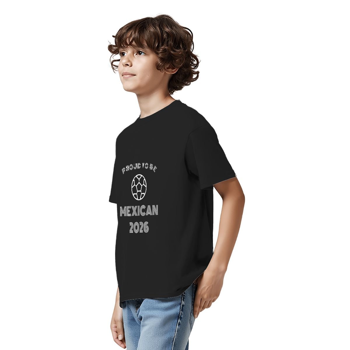 Proud to Be Mexican® – Black Unisex Kids T-Shirt  World Cup Supporter Soccer
