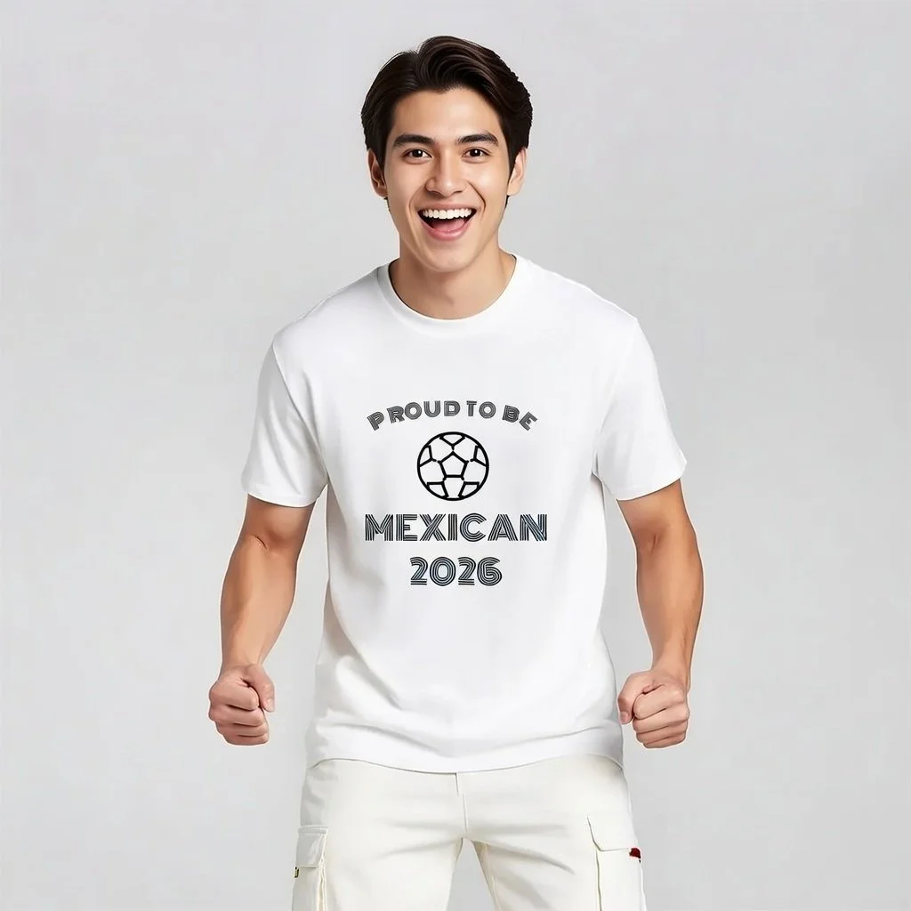 World Cup Supporter Unisex White T-Shirt Soccer Ball