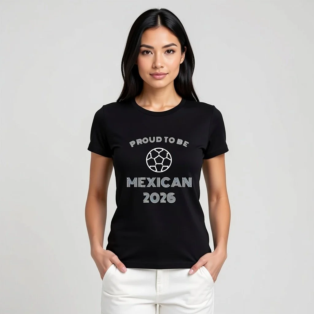 World Cup Supporter Unisex Black T-Shirt Soccer Ball