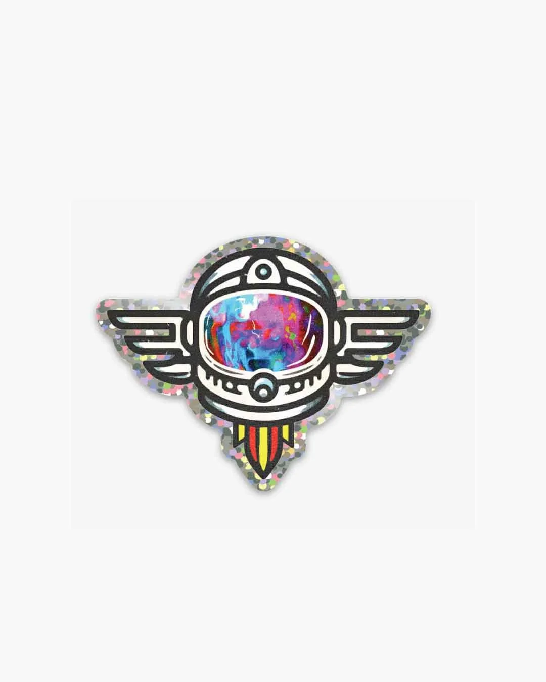 The Astral Aviator Glitter Sticker