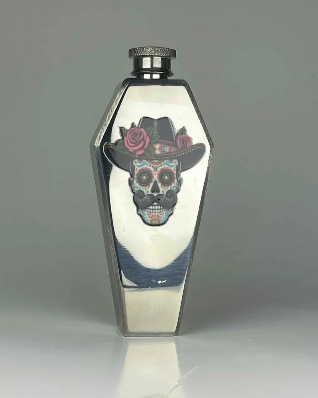 The Midnight Vaquero Coffin Flask