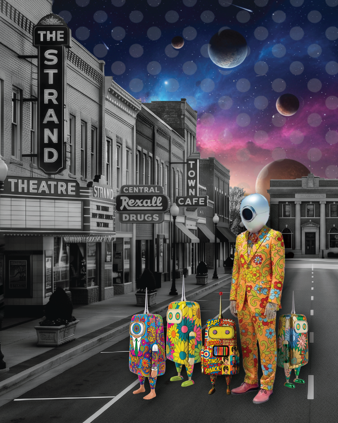 Technicolor Cosmic Tourists