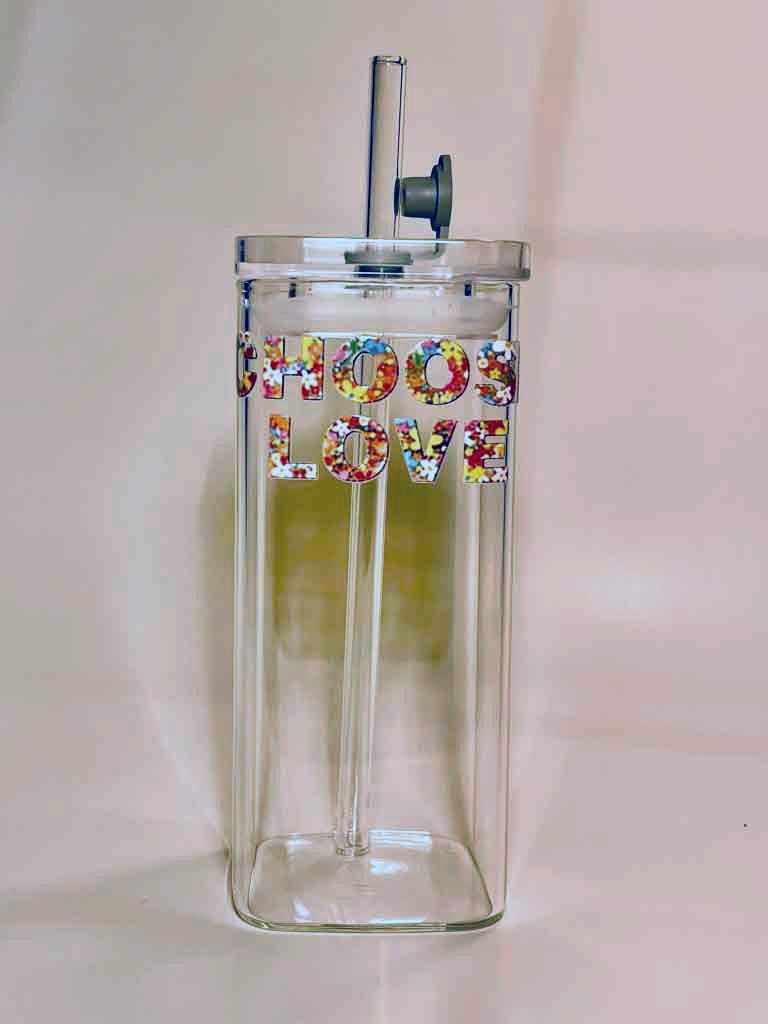 The "Cosmic Pop" Psychedelic Glass Tumbler