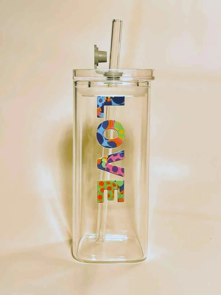 The "Cosmic Love" Psychedelic Glass Tumbler