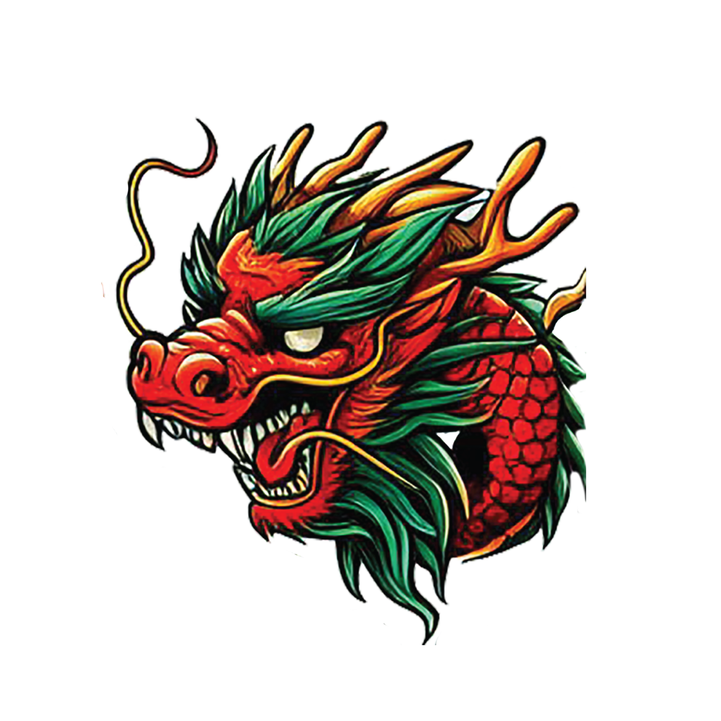 Crimson Jade Eastern Dragon