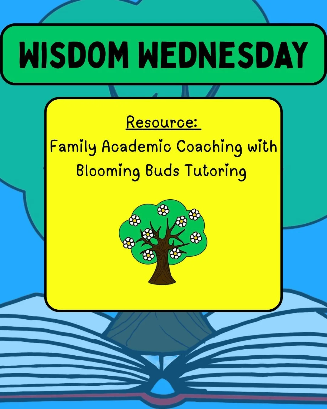 Welcome to 💡Wisdom Wednesday💡 where I will share a new resource or service each week. Did you know that Blooming Buds Tutoring offers Family Academic Coaching? This is perfect for families in their homeschool journey, or for families who need help 