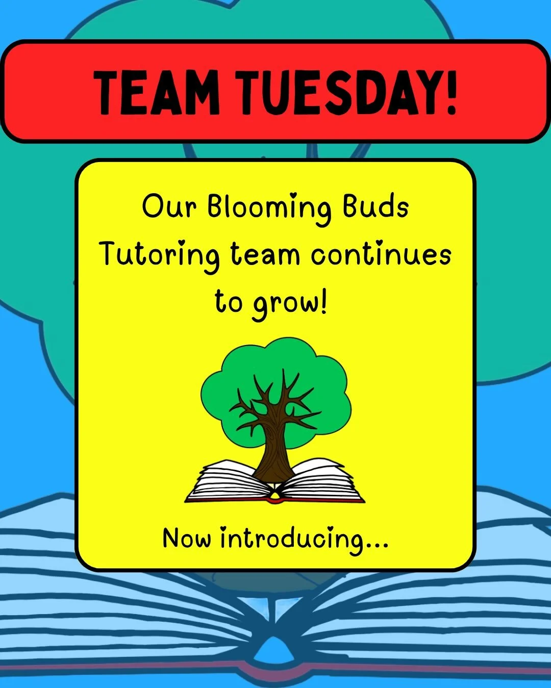 It&rsquo;s ⭐️Team Tuesday⭐️ and we are so excited to announce our newest addition to the Blooming Buds Tutoring team! 

#bloomingbudstutoring #smallbusiness