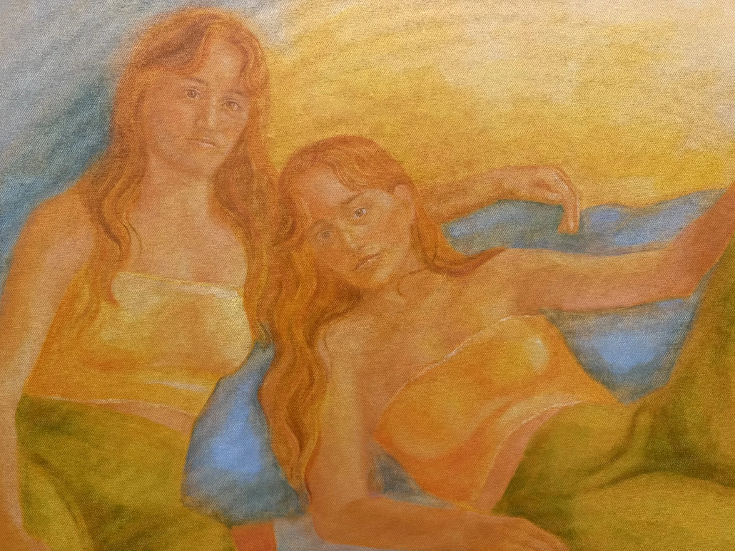 Detail of "Double Self-Portrait"