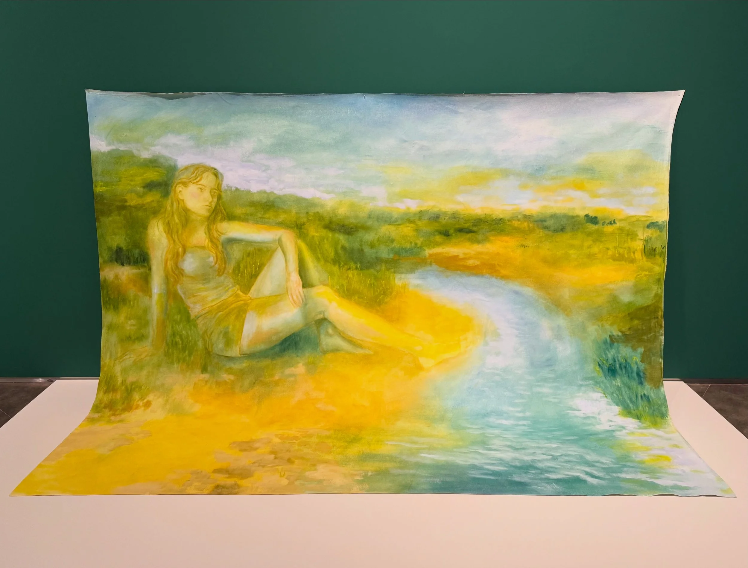 Self-Intimacy (2025)
37" x 80" x 27"
Oil on Canvas