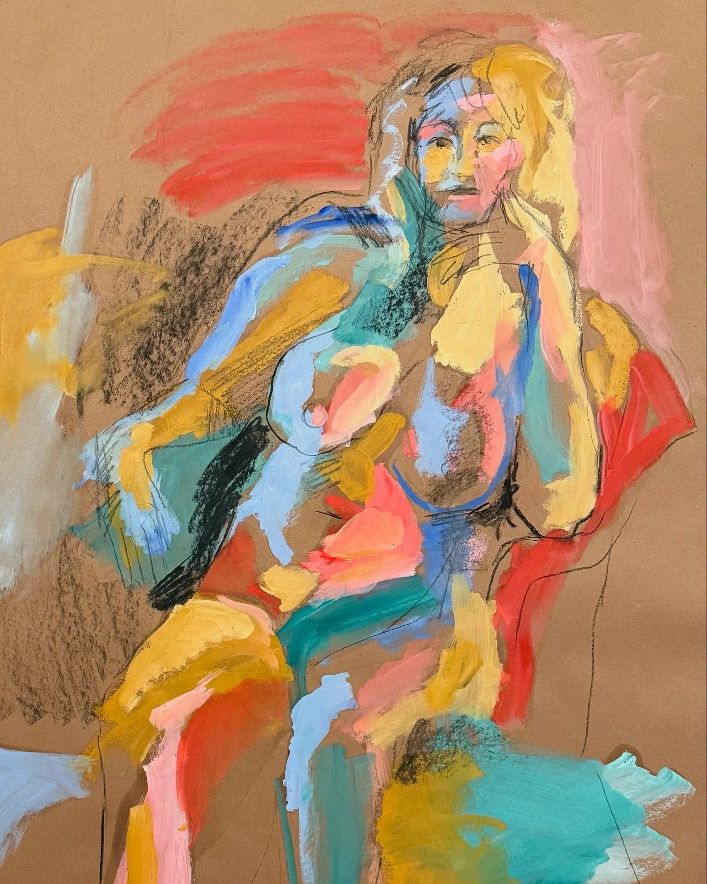 Connie's Essence
48" x 36"
Oil, Charcoal on Paper