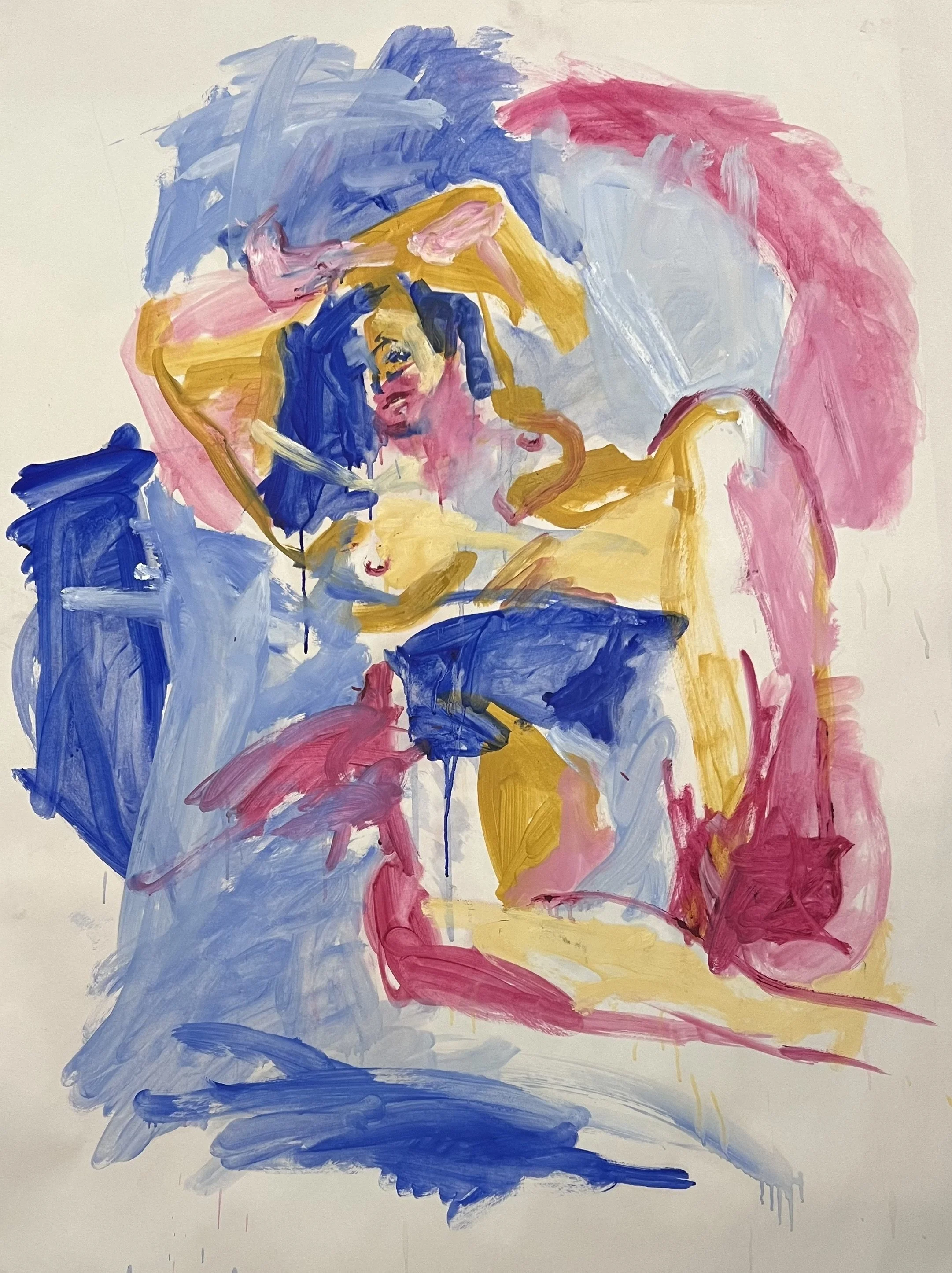 Jackie Relaxed
48" x 36"
Oil on Paper