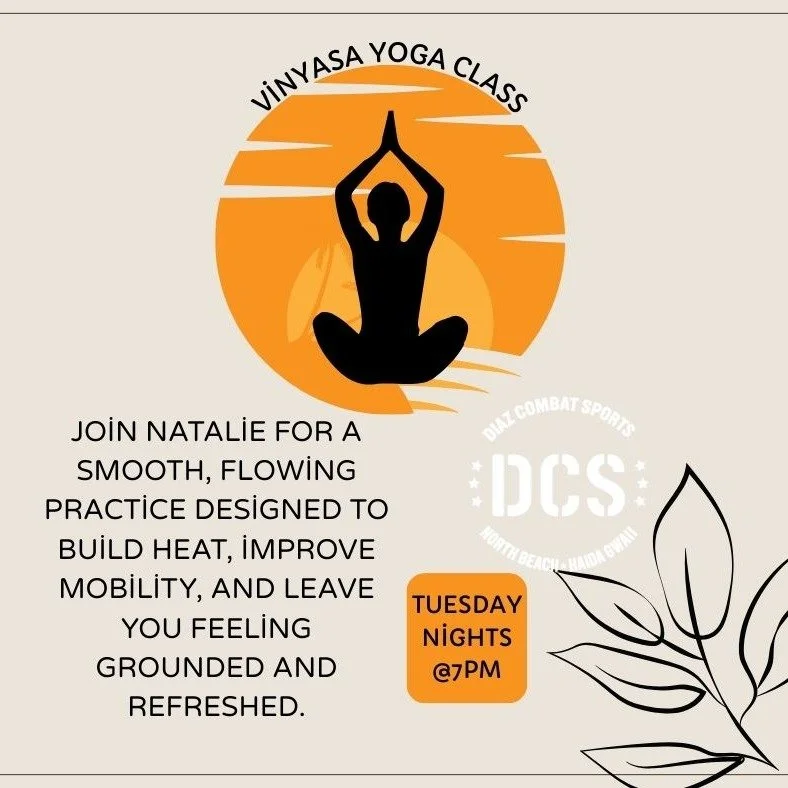 Flow into your evening 🌿

Join us tonight for Vinyasa Yoga at DCS Haida Gwaii. Expect breath-led movement, strength, balance, and a deep stretch to reset your body and mind.

All levels welcome.
Bring water and a mat if you have one.

See you on the