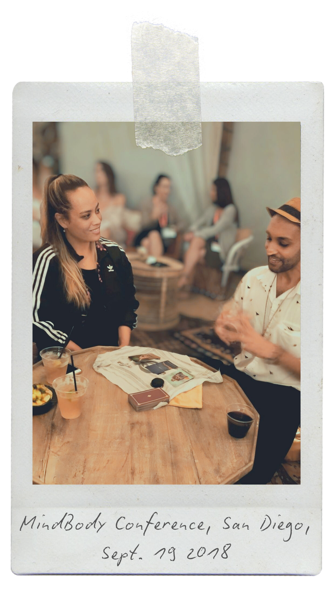 People sitting around a table, having a discussion at the MindBody Conference in San Diego on September 19, 2018.