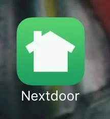 Nextdoor app icon with white house inside a green square