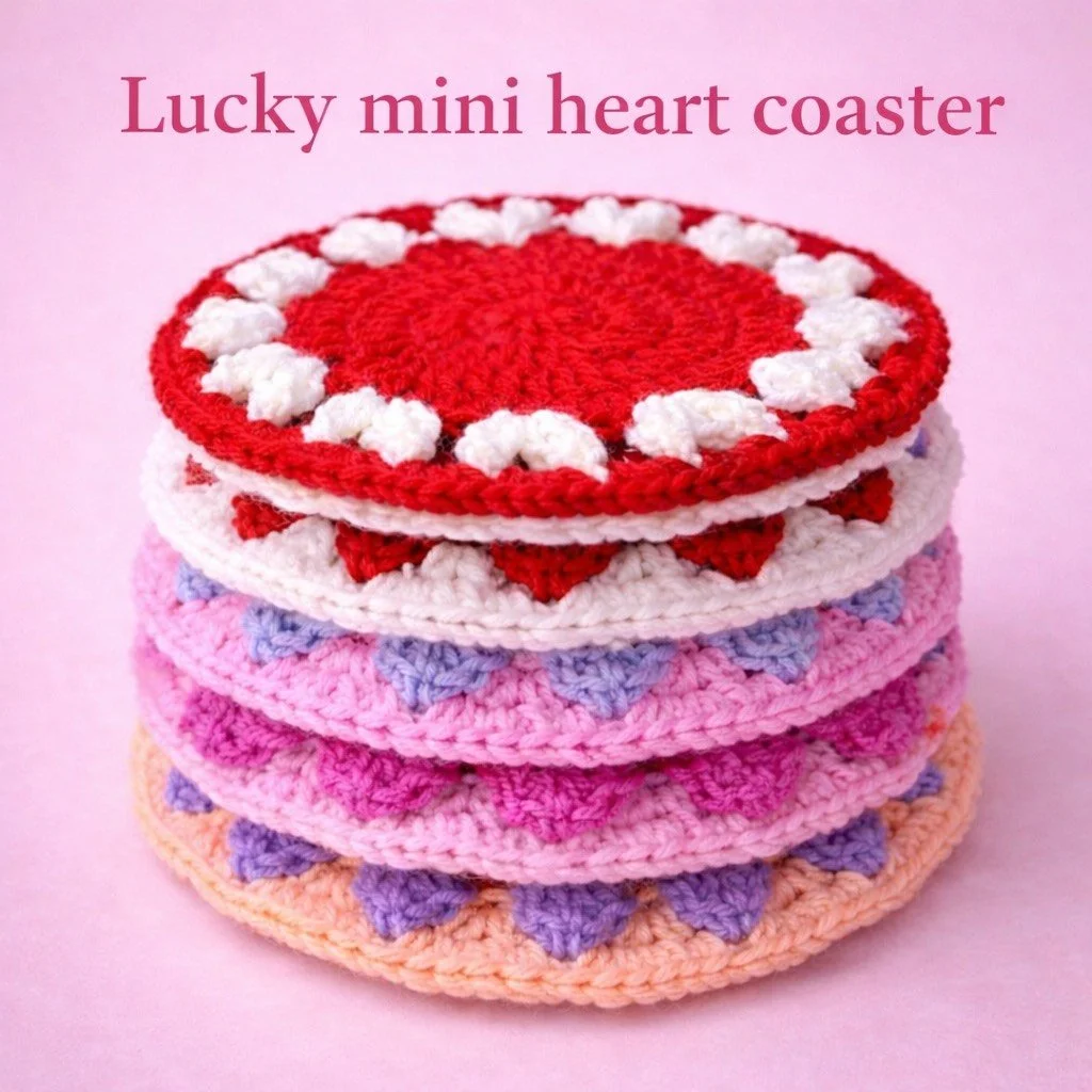 Lucky Mini-Heart Coaster