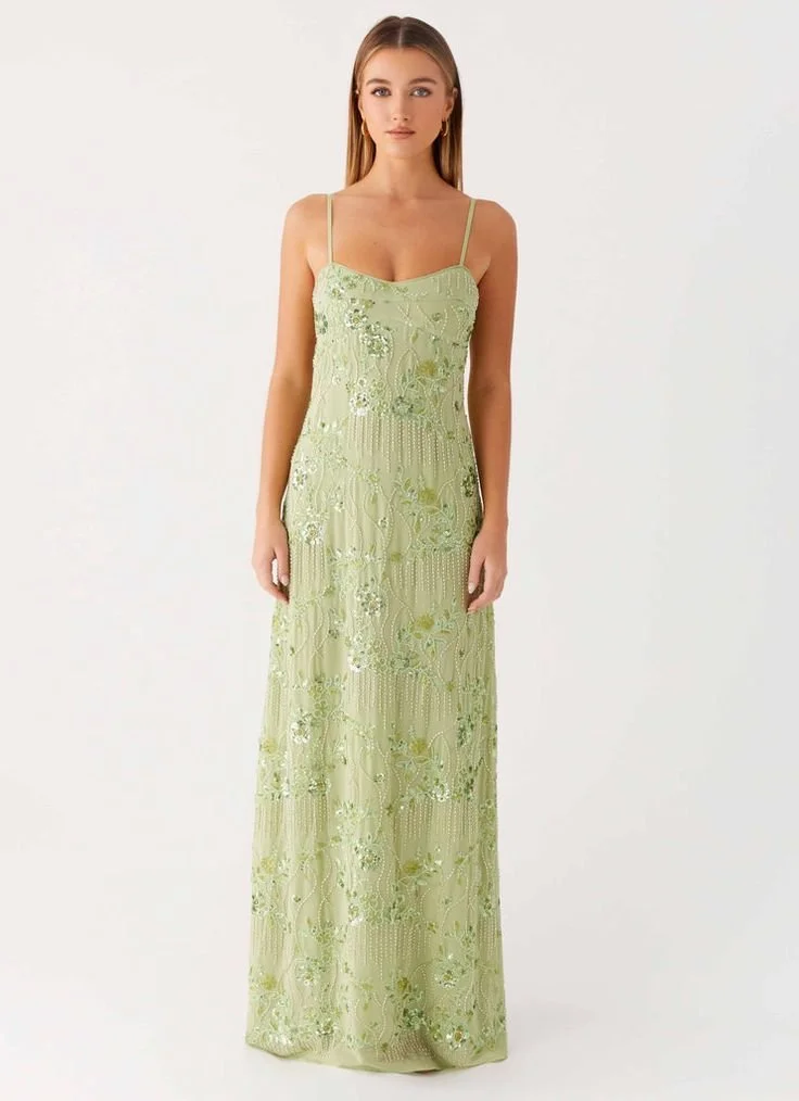 Celandine Beaded Maxi Dress - Lime.jpeg
