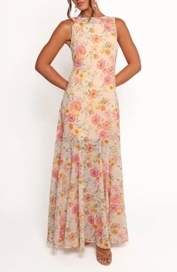 Petal & Pup Keani Floral Sleeveless Maxi Dress in Peony at Nordstrom, Size Large.jpeg