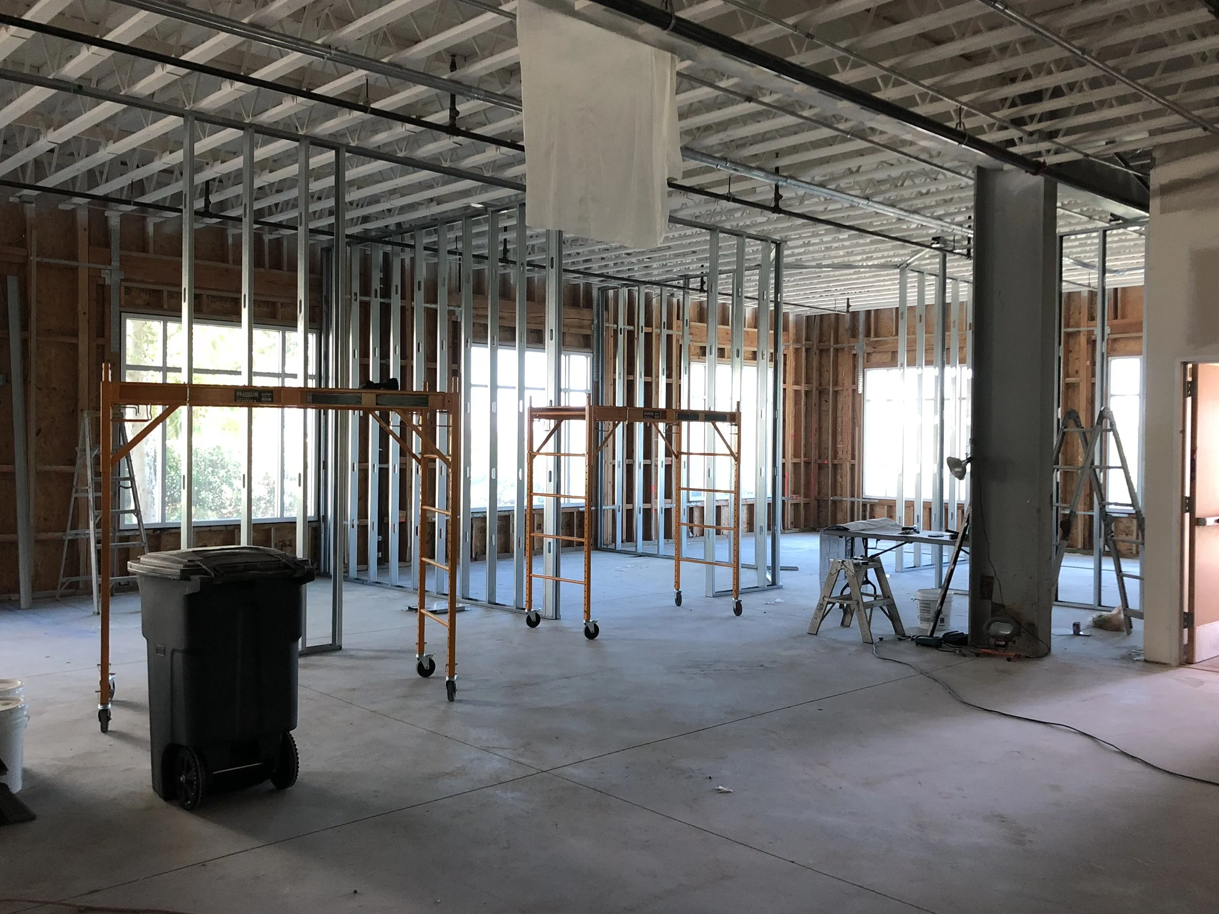 Steel Stud Framing for Office Buildout 