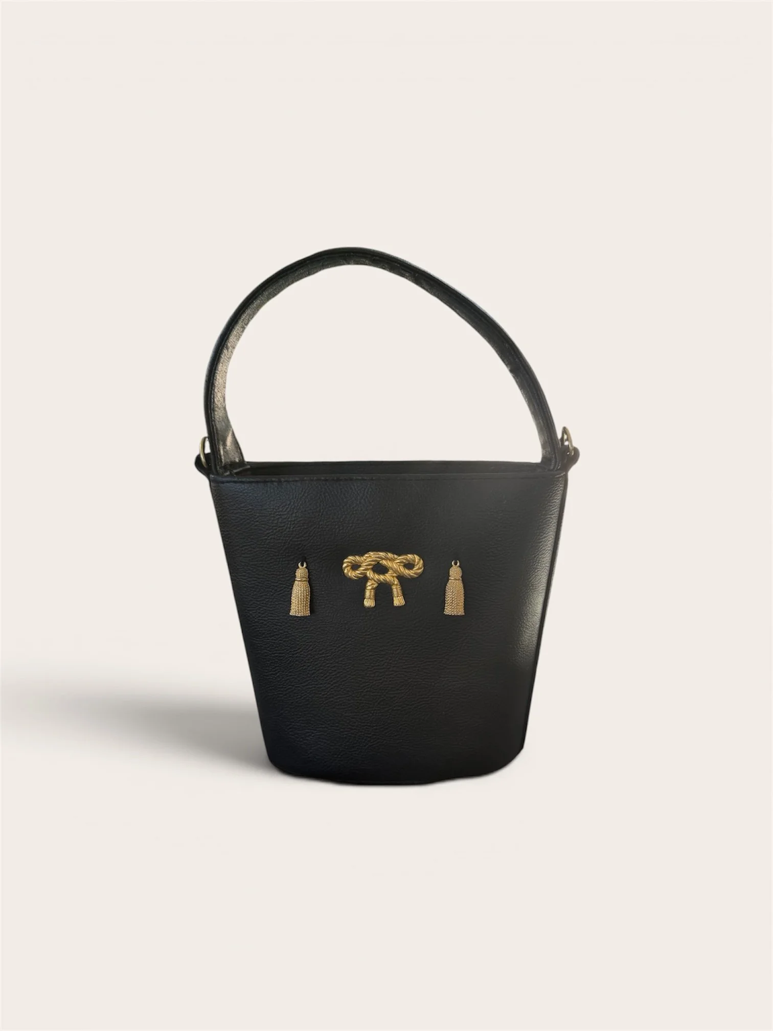 Timeless Elegance Black Vintage Handbag