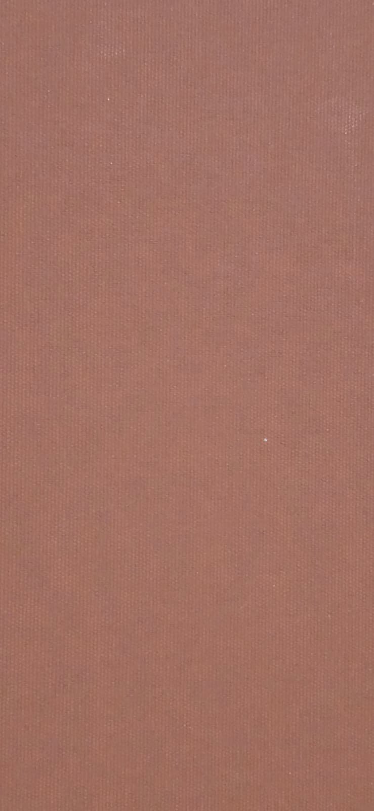 A close-up of a pinkish-beige textured surface, possibly fabric or paper.