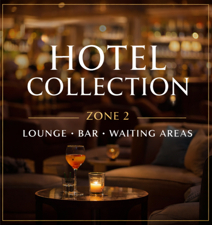 A sign for the Hotel Collection zone 2