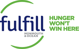 Fulfill Hunger Won't Win Here logo with text and a curved green line