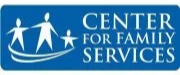 Center for Family Services logo with two stylized human figures and a star.