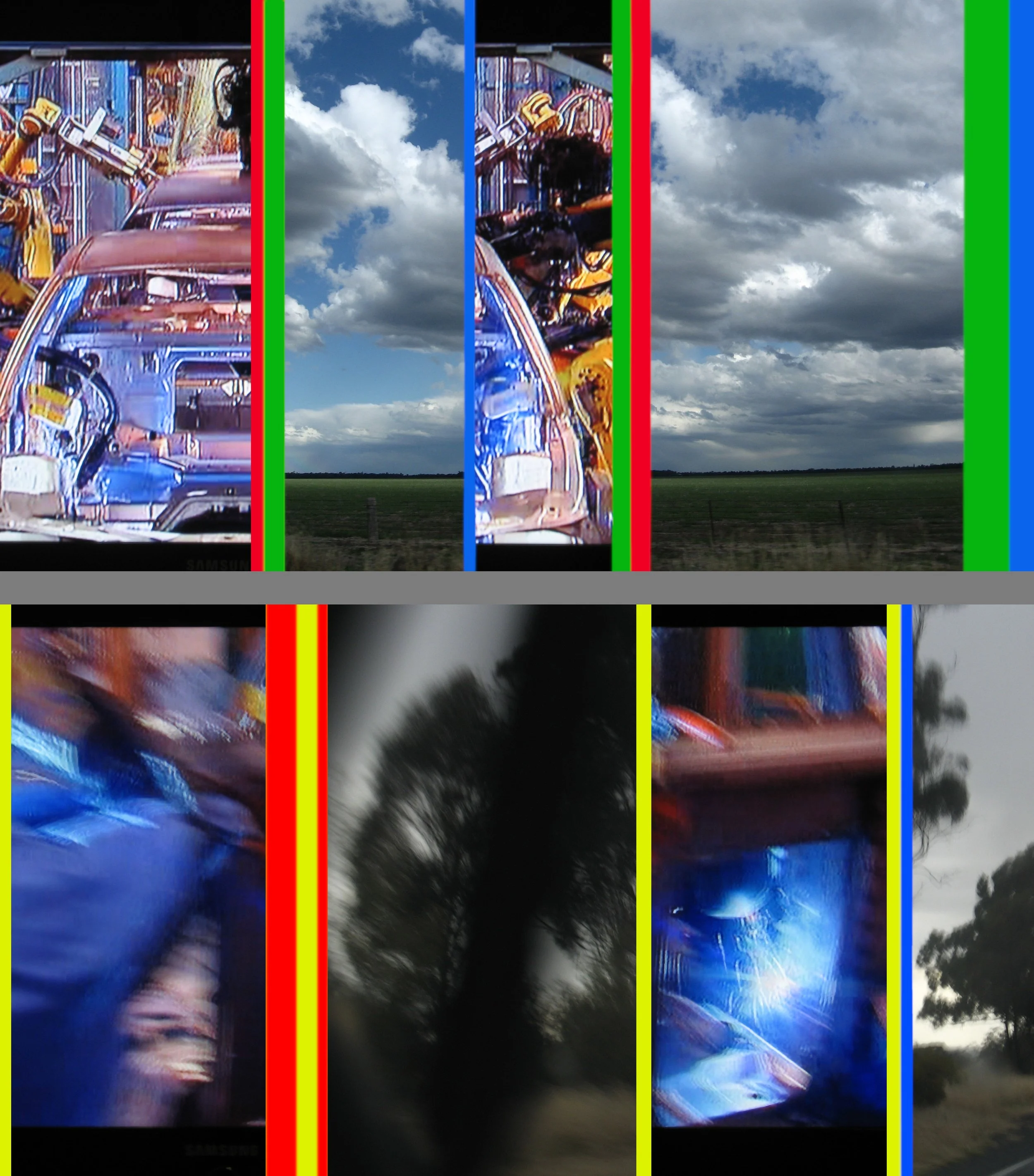 Green and Yellow Stripes