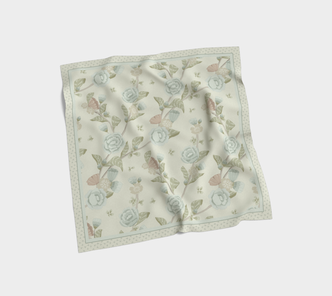 Soft Botanica cream scarf
