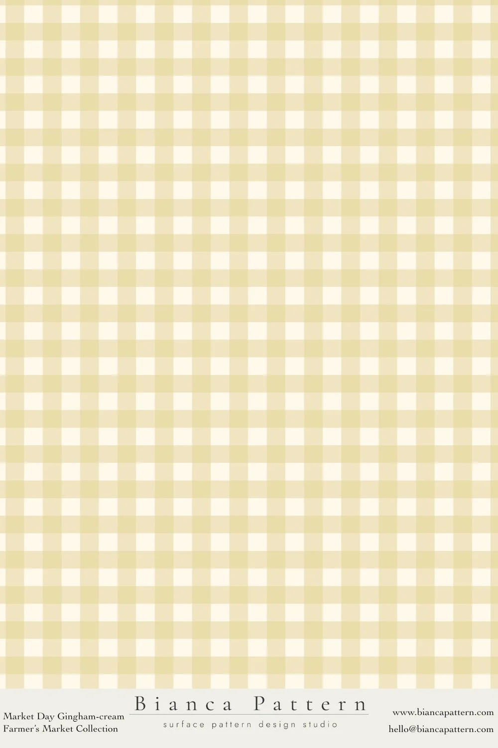 Beige and white Gingham checkered pattern.