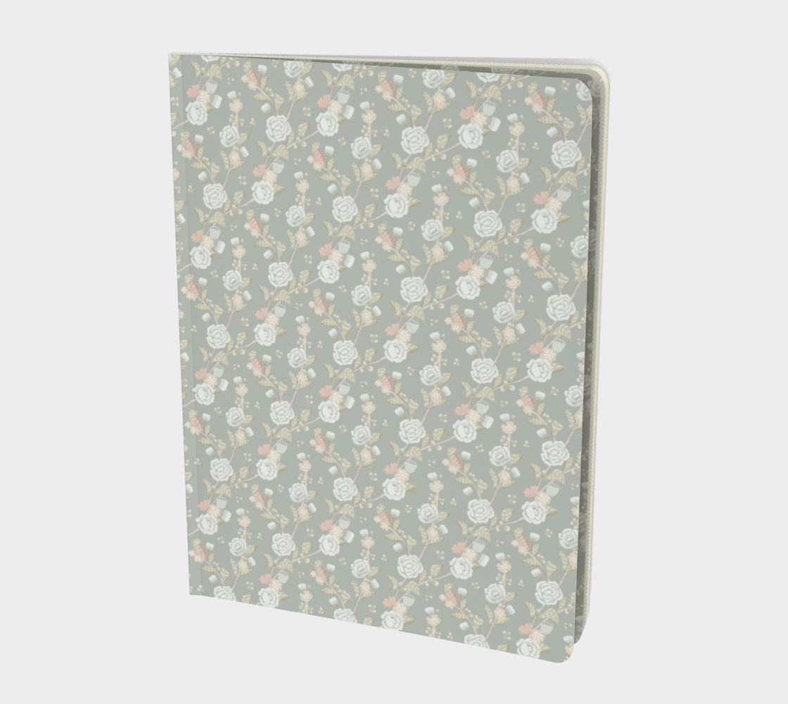 Soft Botanica sage notebook