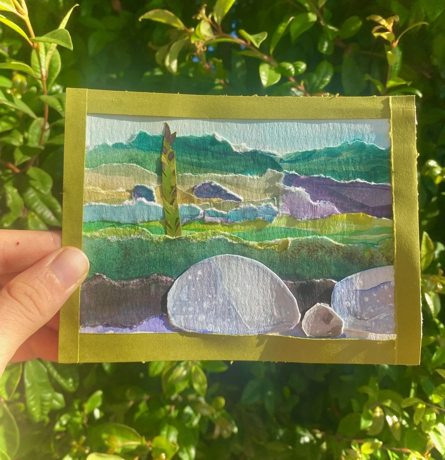 Torn Paper Landscapes at Birdwing: Coast to Crest Workshop Series