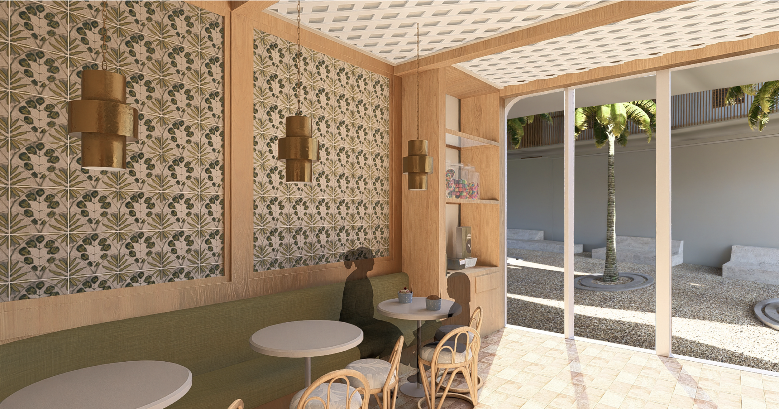 Front Wall and Seating