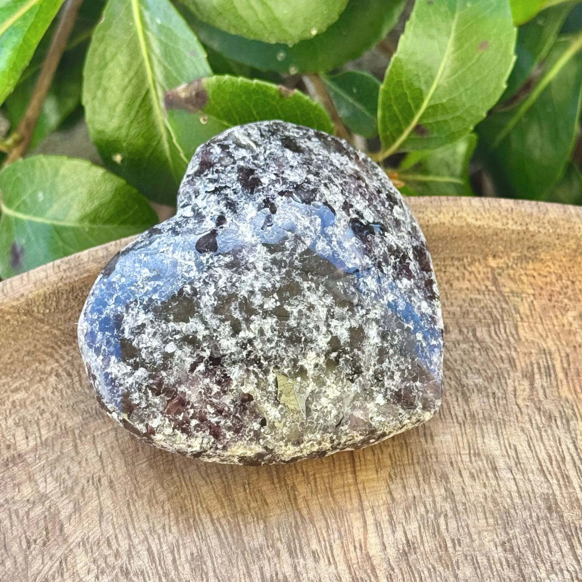 Garnet Crystal Heart | Rough Natural Texture | One of a Kind
