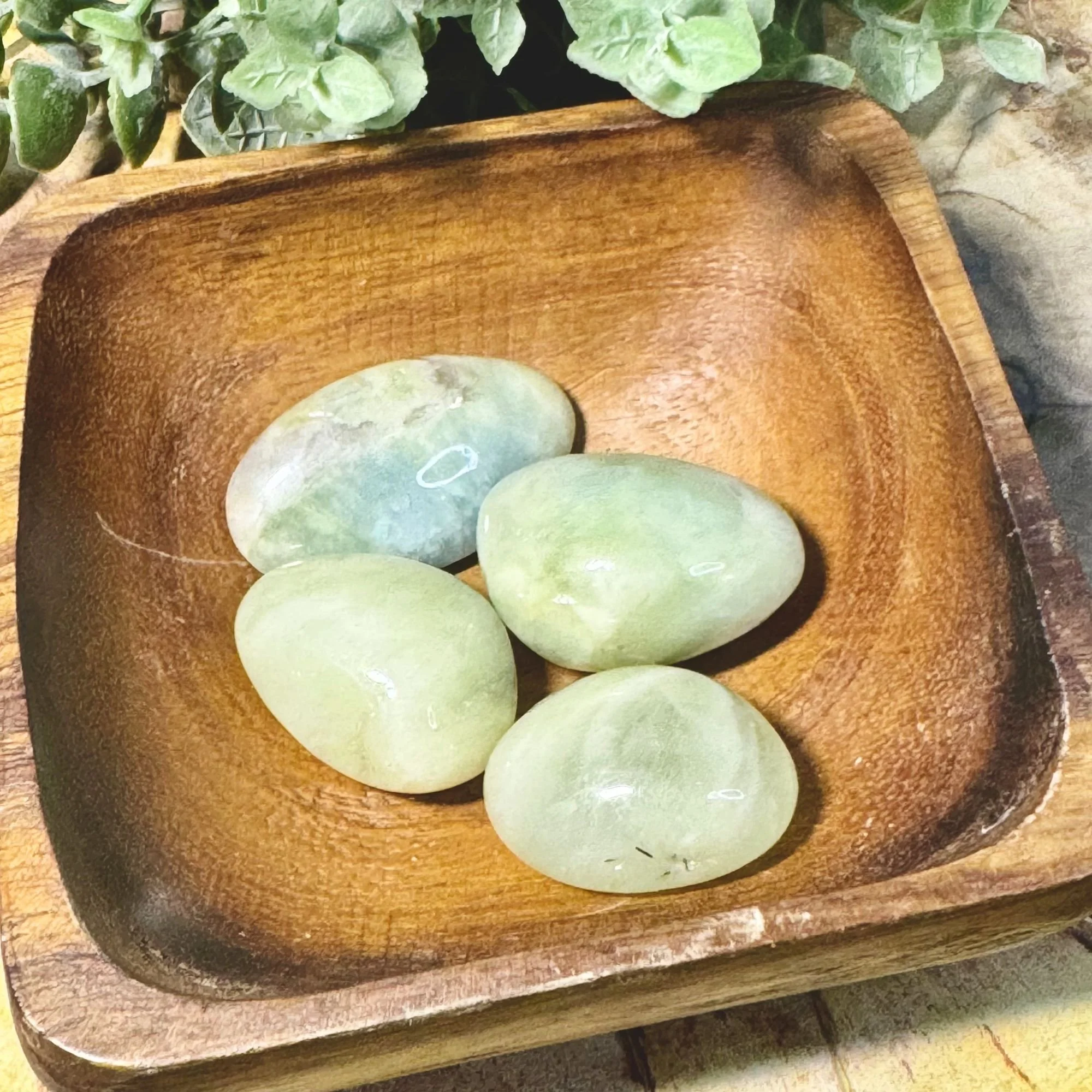 Morganite Tumbled Stones | Pink Yellow Green & Blue Morganite Crystal Tumbles