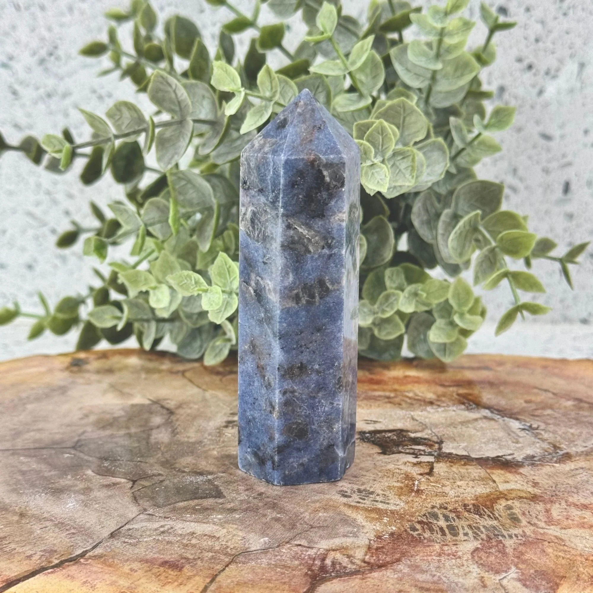 Dumortierite Generator Tower – One-of-a-Kind Crystal Point for Focus, Clarity & Inner Strength
