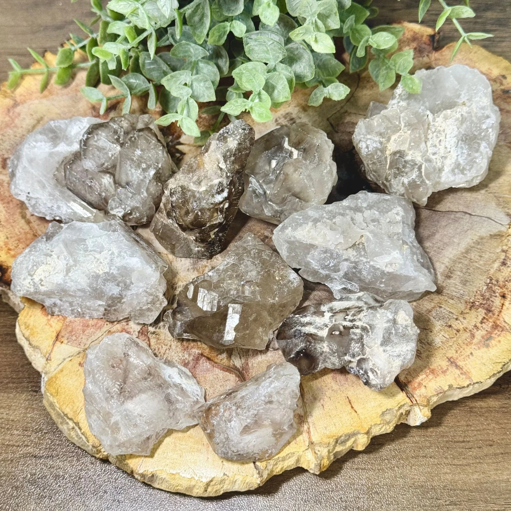 Elestial Smoky Quartz Crystal — Natural Smoky Quartz
