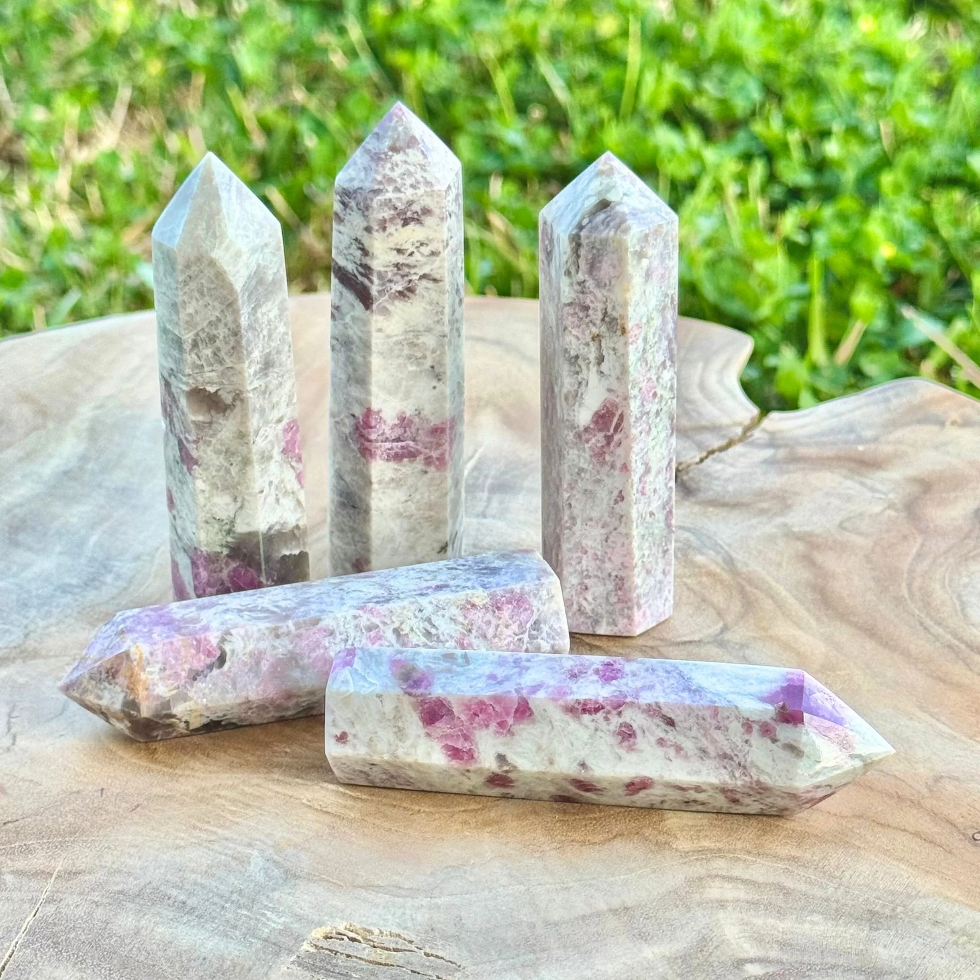 Unicorn Stone (Pink Tourmaline) Generator Tower – Natural Crystal Point for Love, Emotional Healing & Joy (5 Options Available)