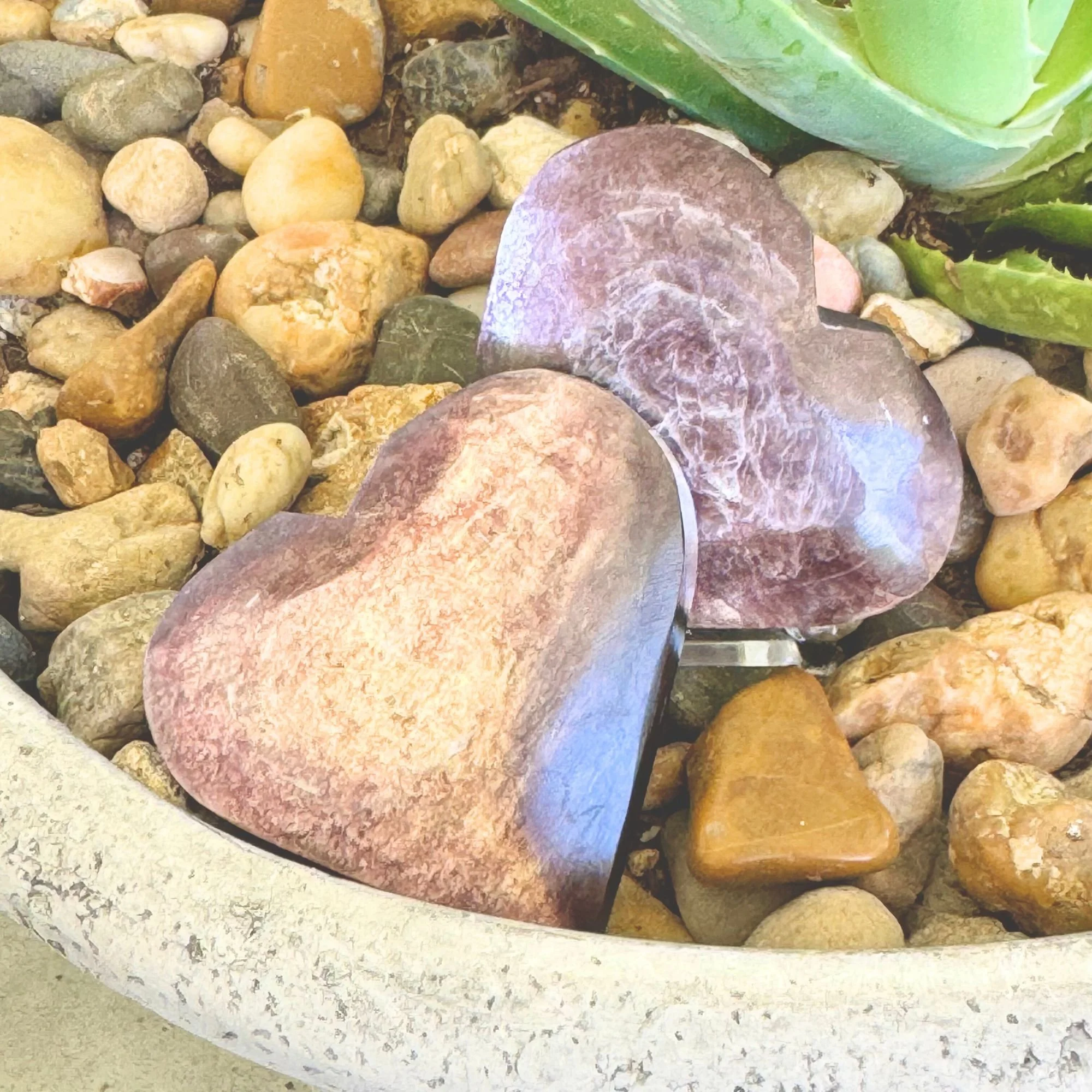 Lepidolite Heart  – Calm, Stress Relief & Emotional Healing