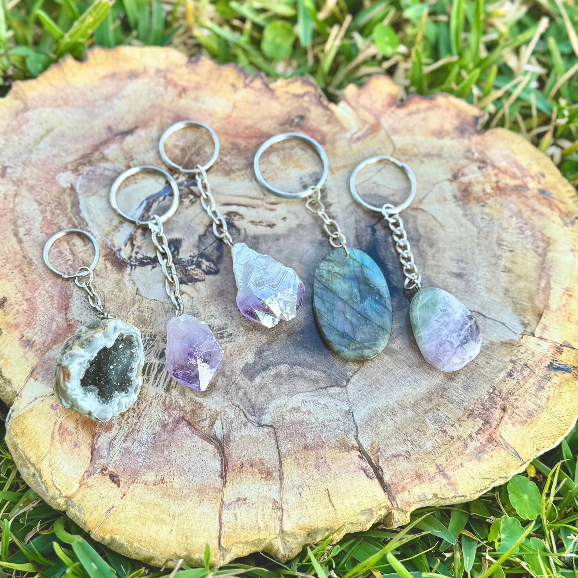 Crystal & Gemstone Keychains – Choose Your Stone